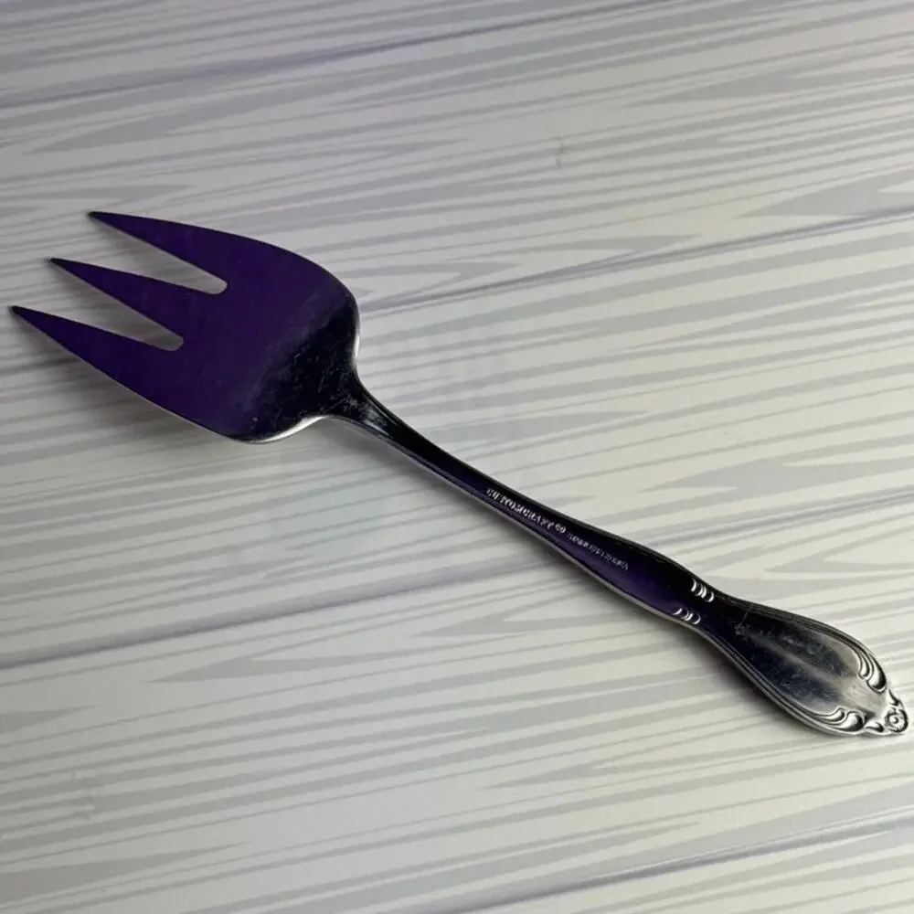 Customcraft Serving Fork Stainless Korea Replacement Flatware Cold Meat MCM